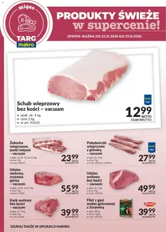 Pogląd gazetki "Produkty świeże w supercenie" ze sklepu Makro ważnej od 22.12.2025