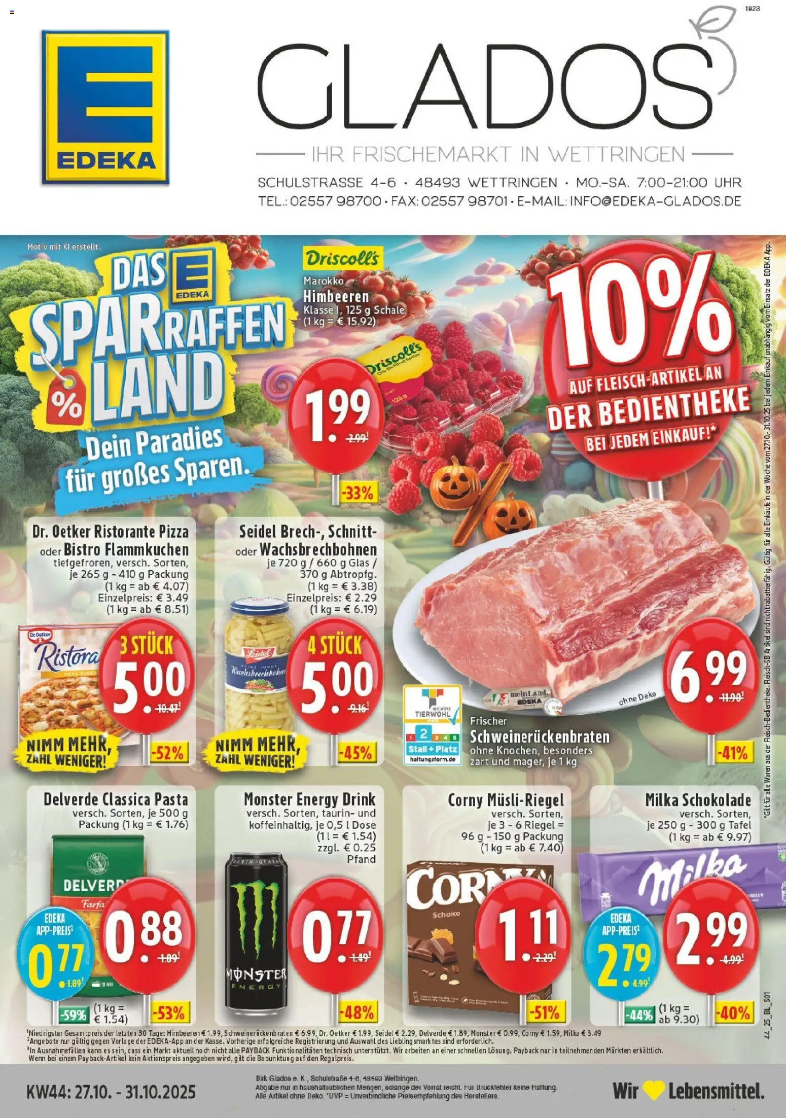EDEKA Prospekt ab 26.10.2025 - Prospekt Wettringen Online