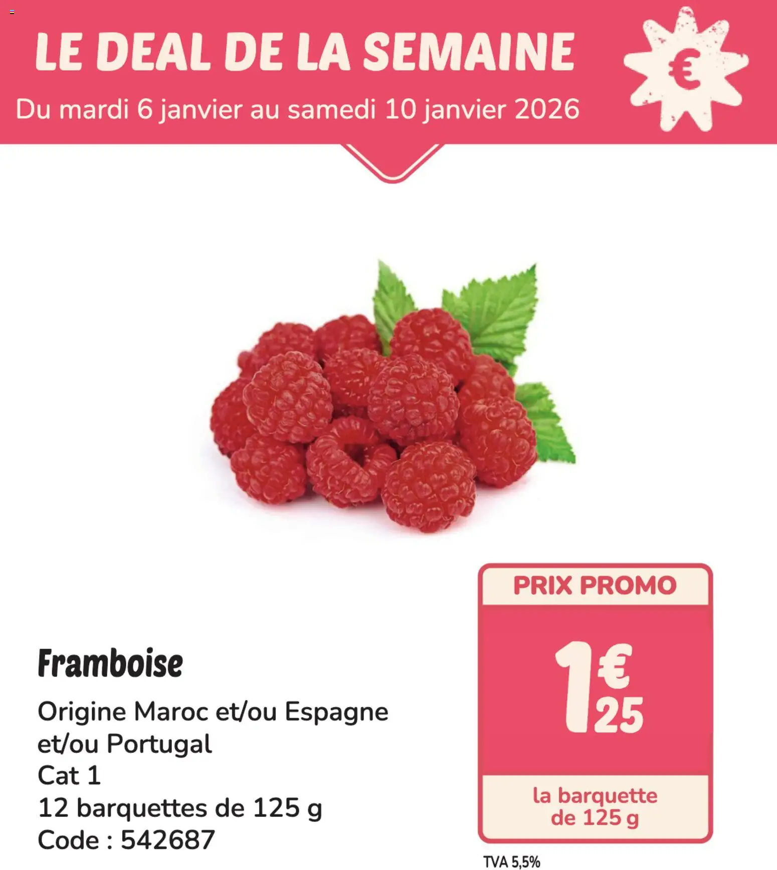 Prévisualisation de Deal de la semaine du magasin Promocash formulaire valide 06/01/2026