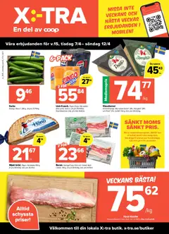 Förhandsgranska reklamblad Coop X:-TRA erbjudanden från butik Coop X:-TRA gäller från 07/04/2026
