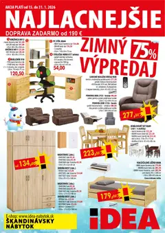 Náhľad IDEA nábytok letáku platného od 15.01.2026