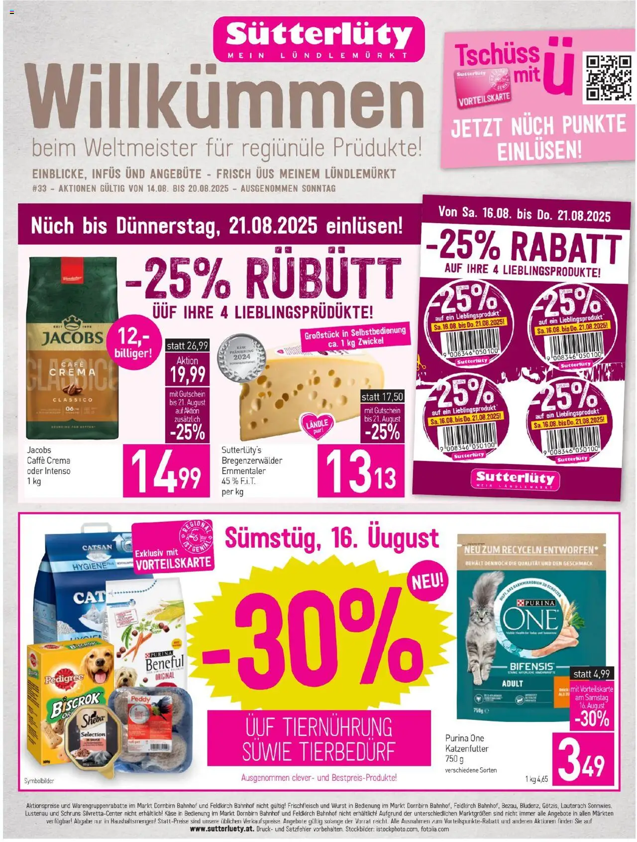  Sutterlüty Flugblatt ab (14.08.2025 - 20.08.2025) - Seite 1