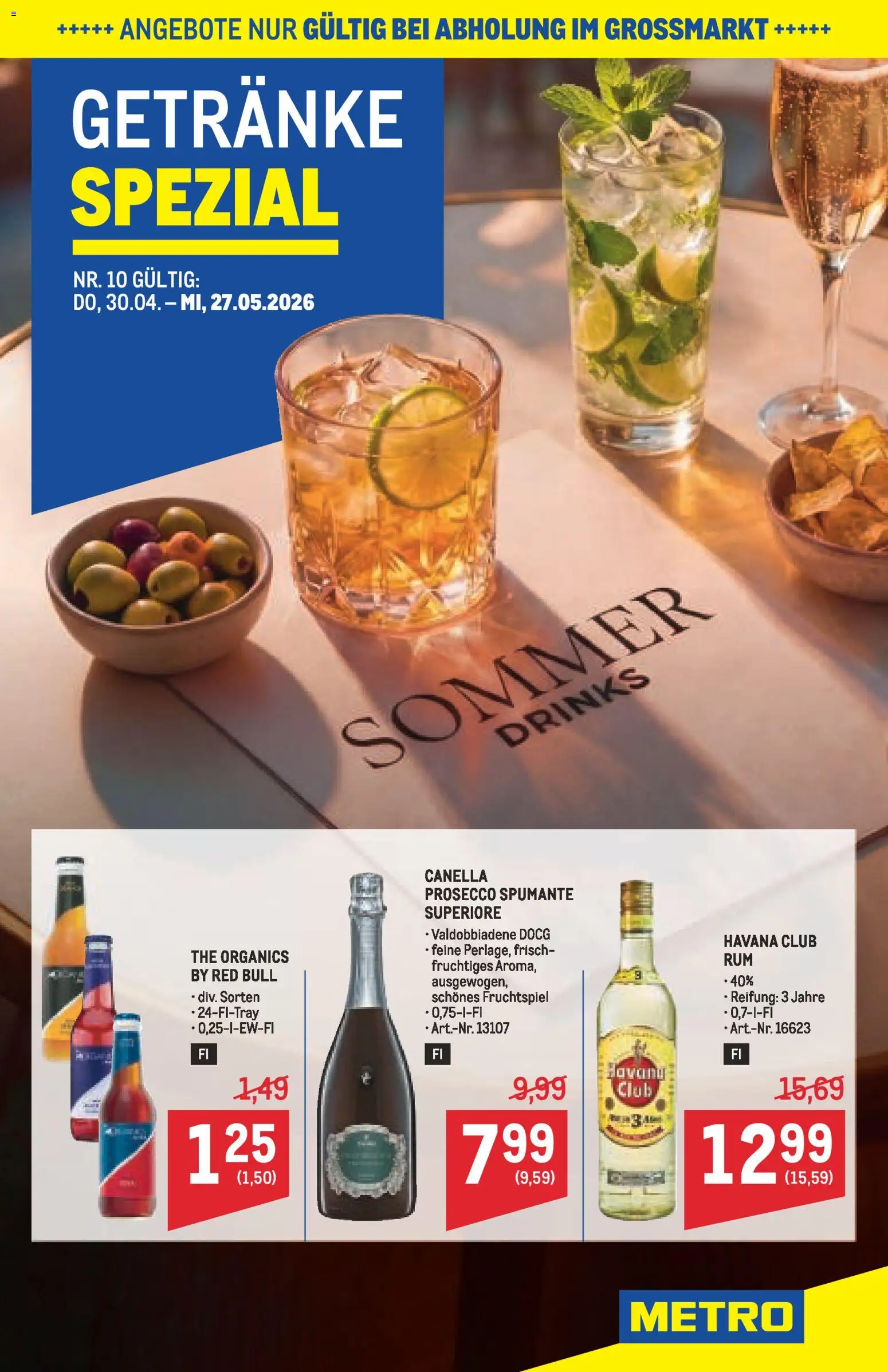 Vorschau der Angebote: Metro Metro angebote Getränke Spezial gültig ab 30.04.2026