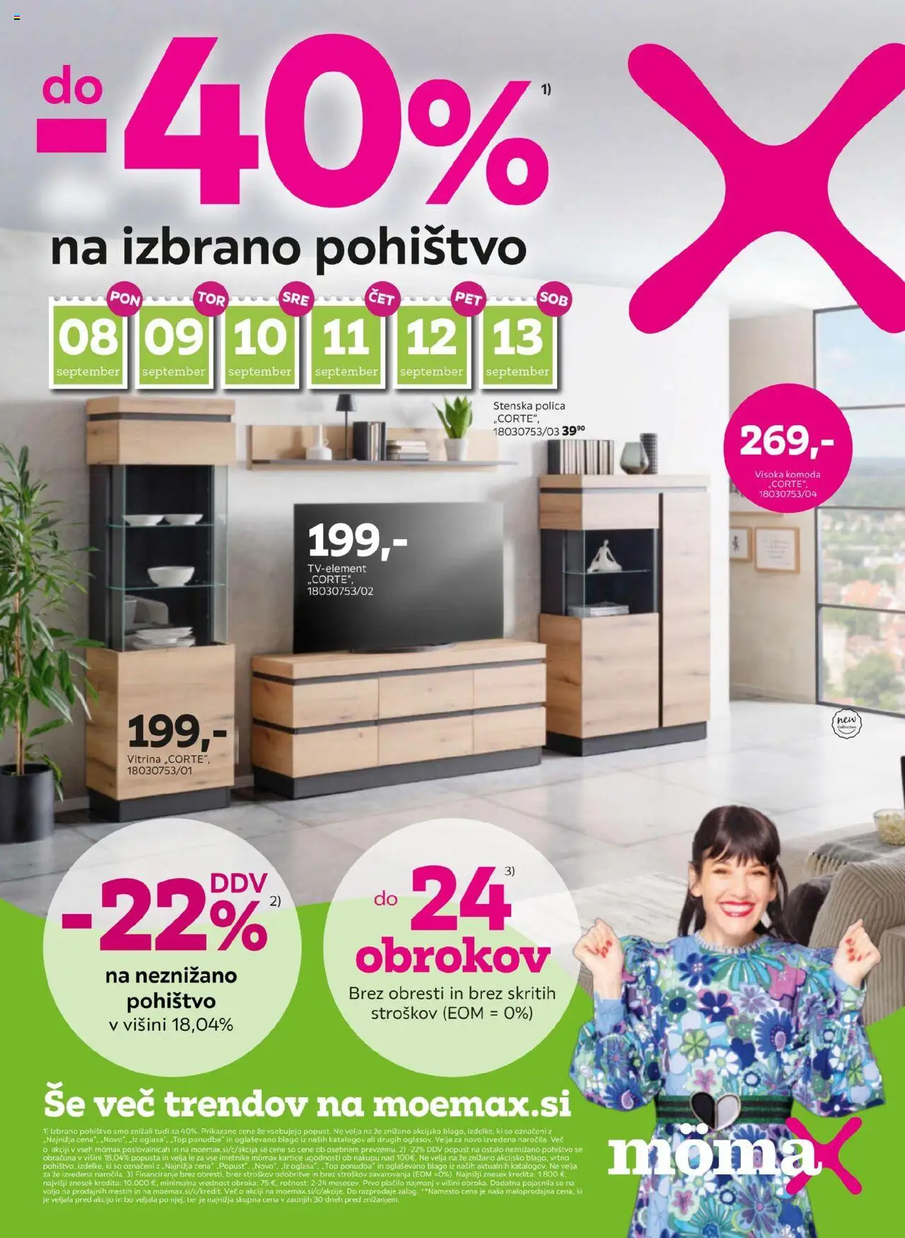 Mömax Katalog do -40% na izbrano pohištvo od 08.09.2025 - aktualna ponudba - stran 1