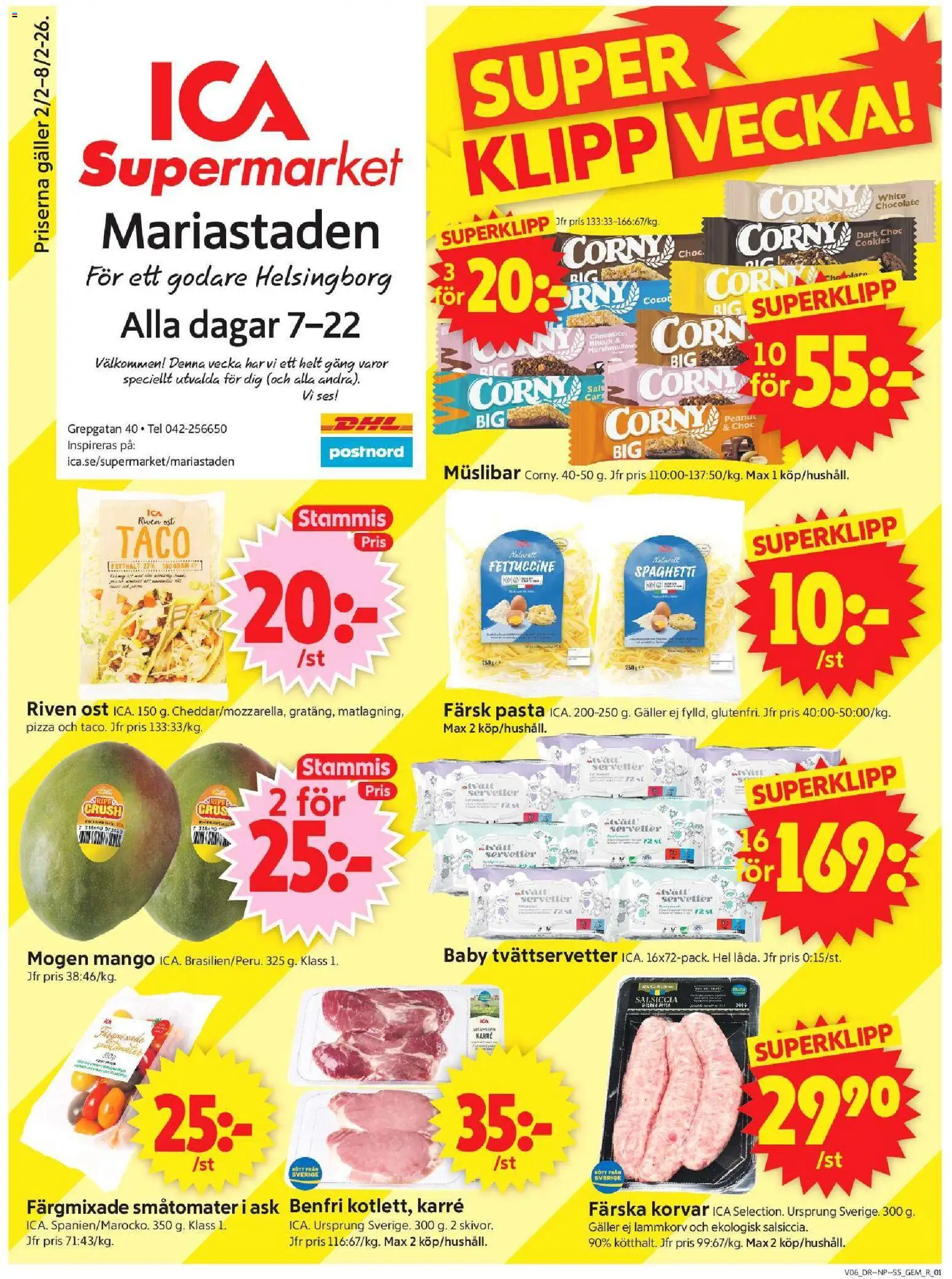 Förhandsgranska reklamblad Helsingborg från butik ICA Supermarket gäller från 02/02/2026