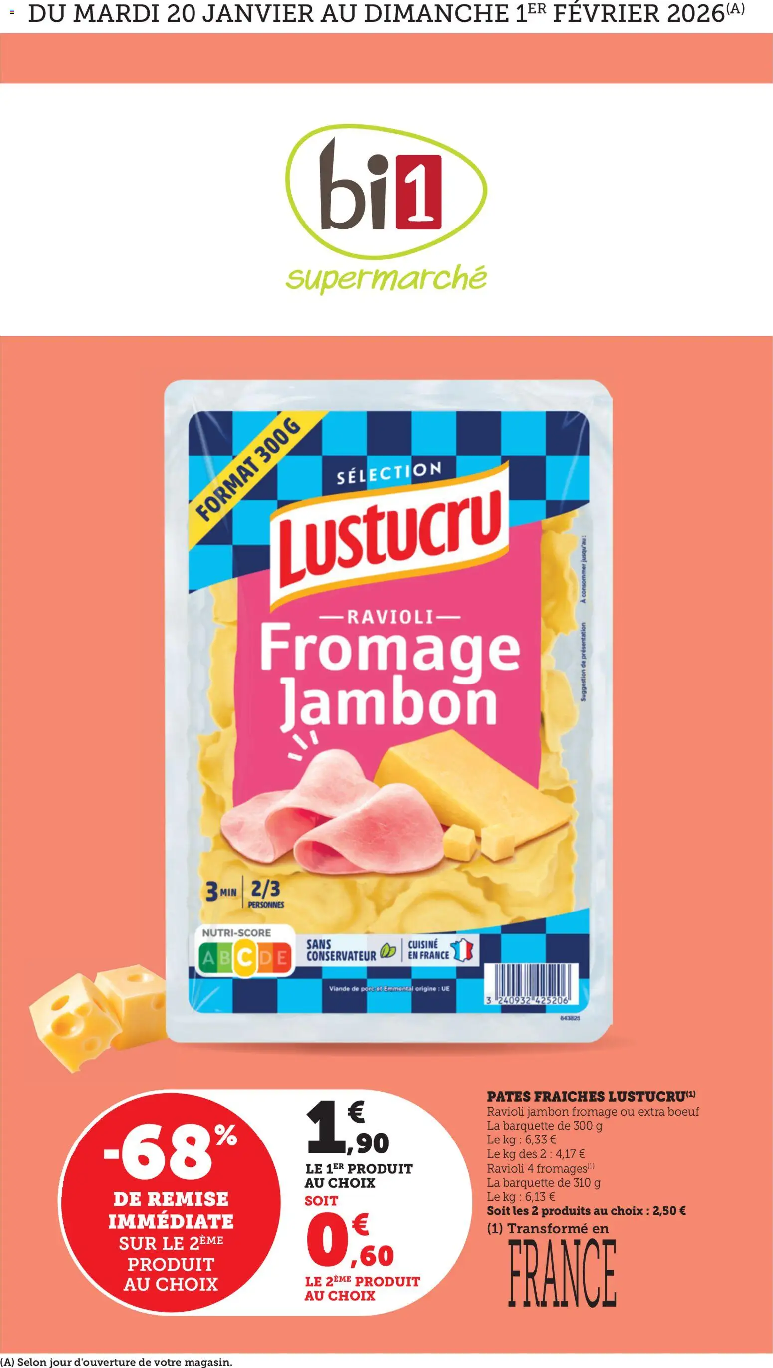 Prévisualisation de Catalogue du magasin bi1 formulaire valide 20/01/2026