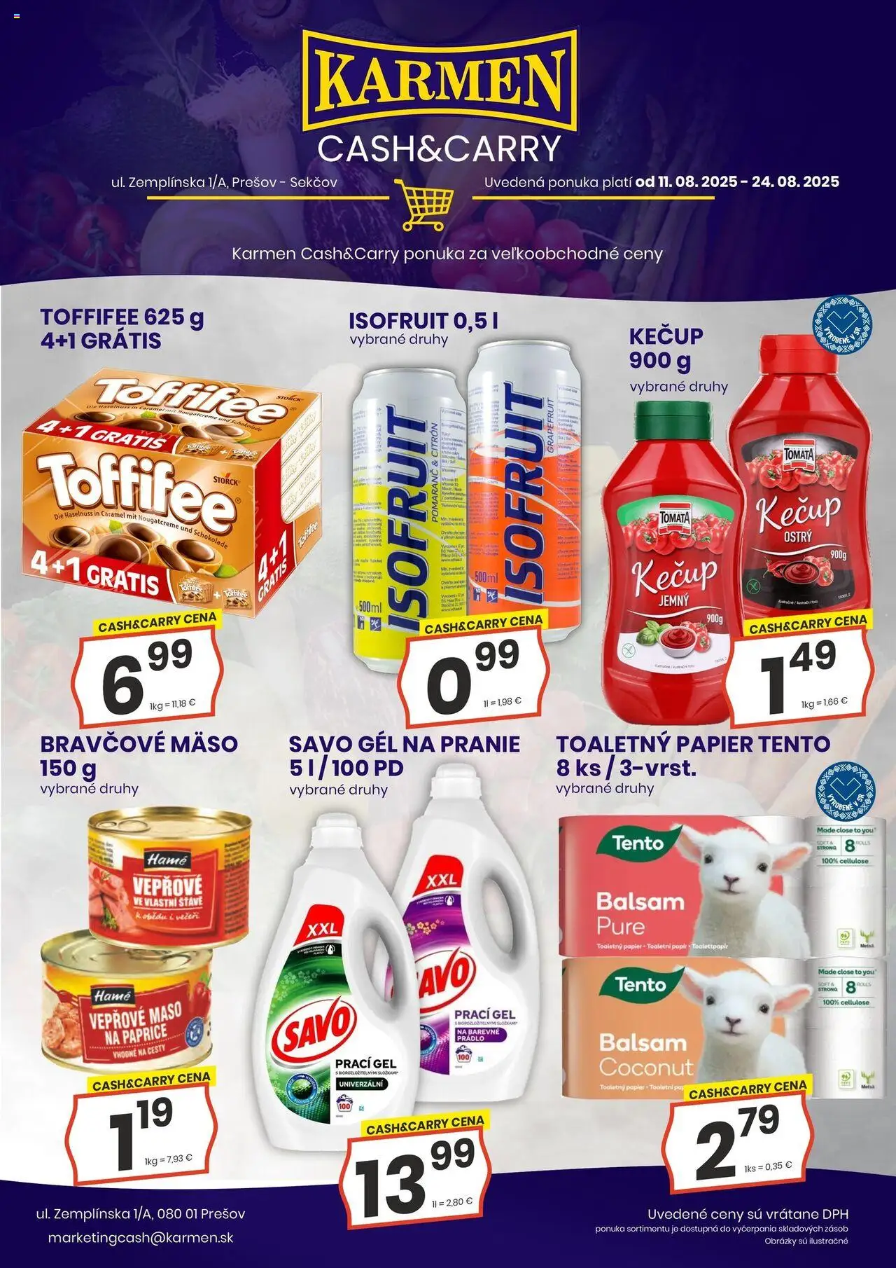KARMEN CBA Leták (11.08. - 24.08.2025) - Akčná ponuka