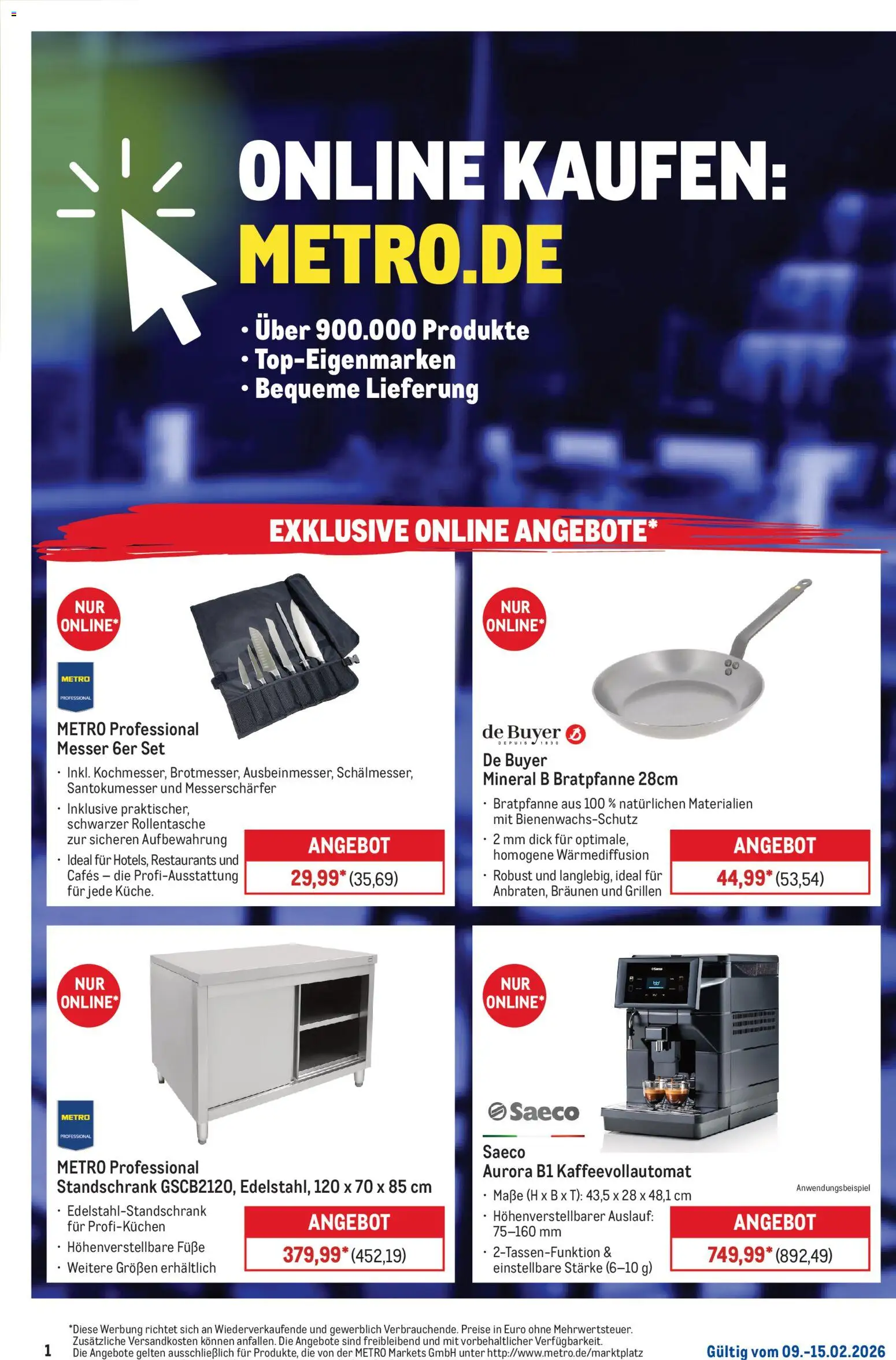 Vorschau von dem Prospekt des Geschäftes Metro, gültig ab dem 09.02.2026 - Kaffeevollautomat