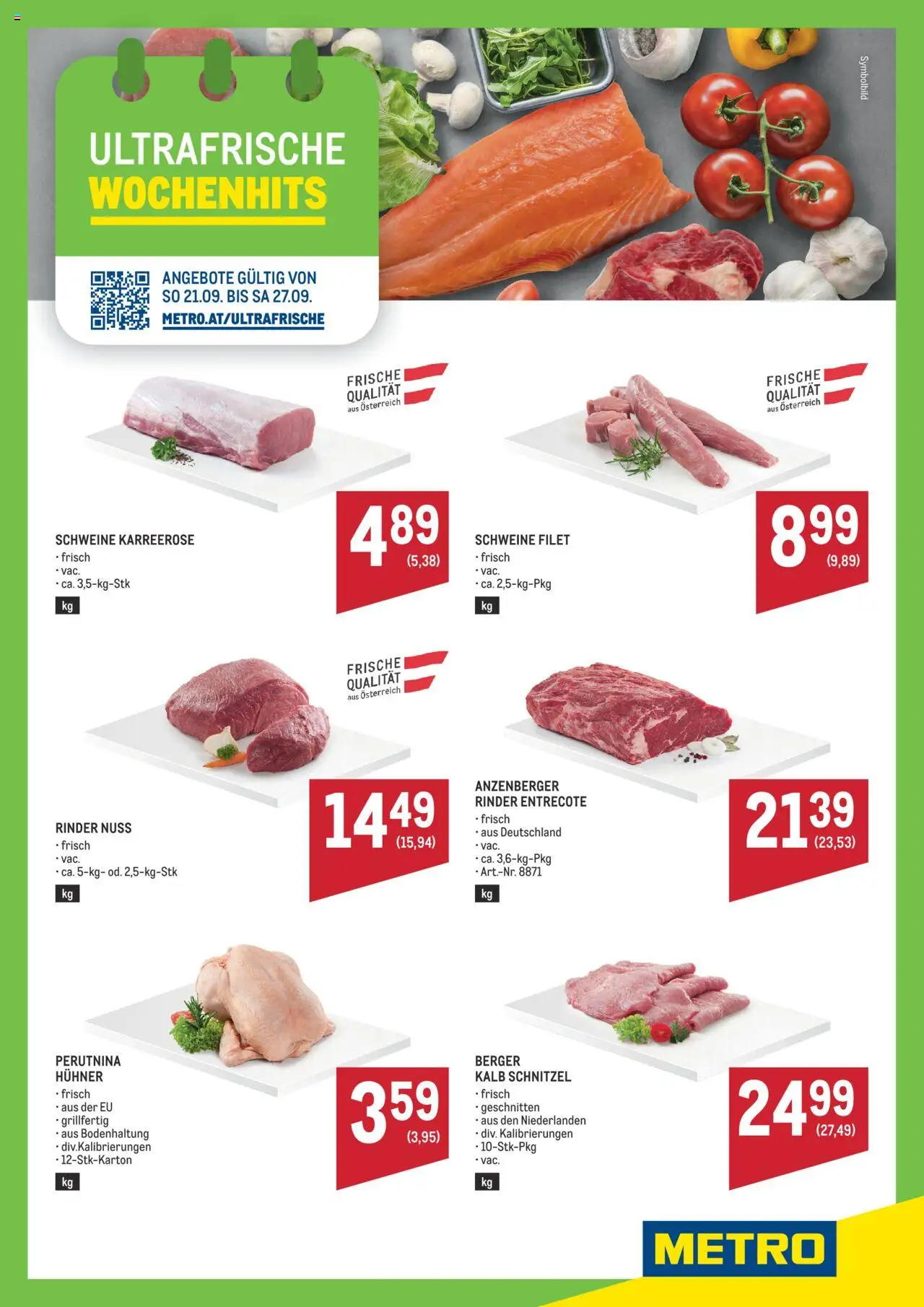 Metro Angebote Wochenhits ab (21.09.2025 - 27.09.2025) - Seite 1