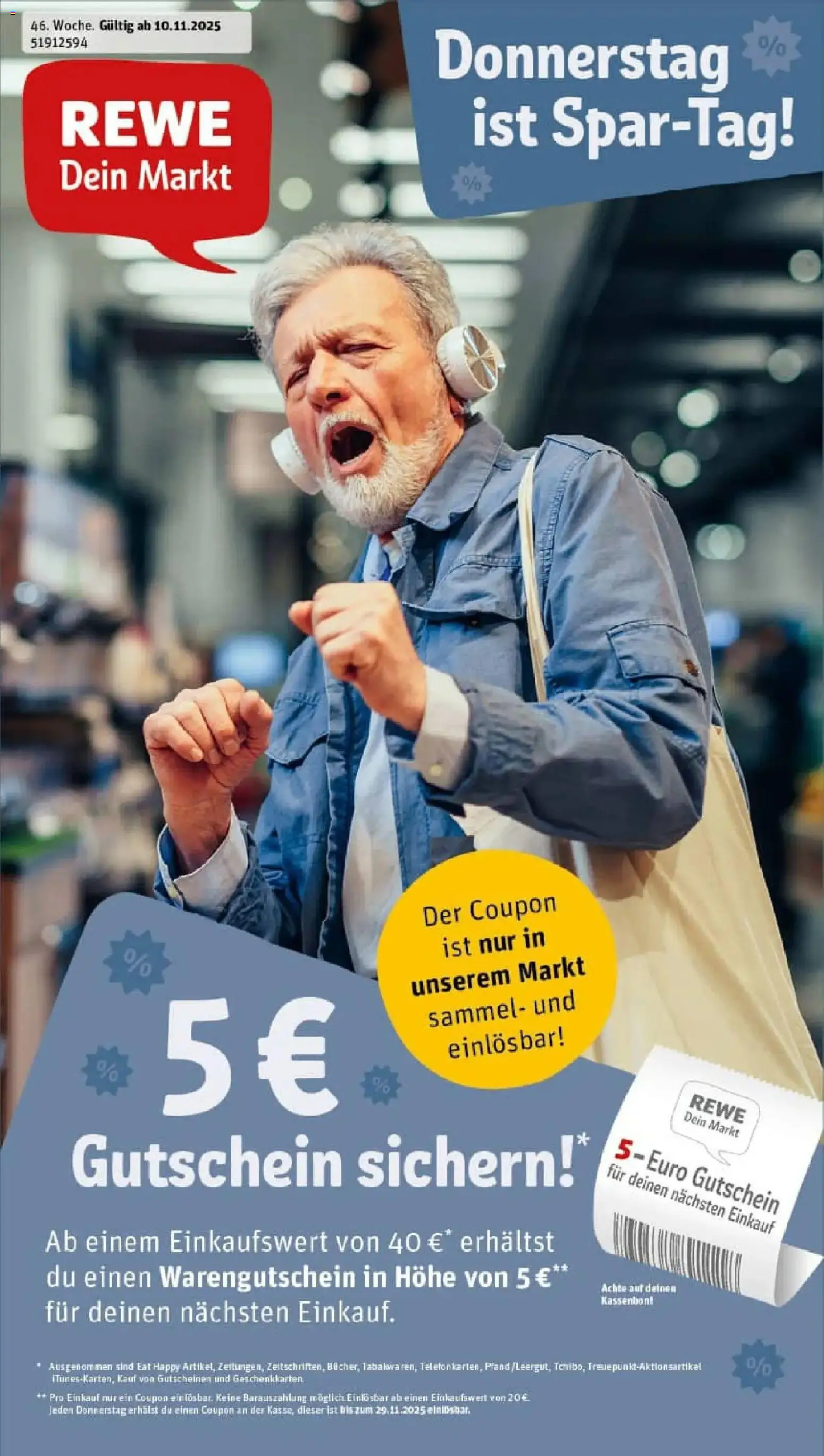 Vorschau von dem Prospekt des Geschäftes Rewe, gültig ab dem 10.11.2025