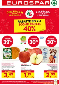 Anteprima dell'opuscolo Volantino Alto Adige dal negozio Eurospar valido da 21/08/2025