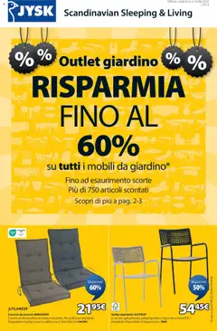 Anteprima dell'opuscolo Volantino Giardino dal negozio JYSK valido da 31/07/2025