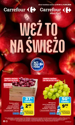 Pogląd gazetki "Carrefour gazetka - Weź to na świeżo" ze sklepu Carrefour ważnej od 07.04.2026
