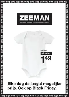 Voorbeeld van Black Friday van winkel Zeeman geldig vanaf 22/11/2025