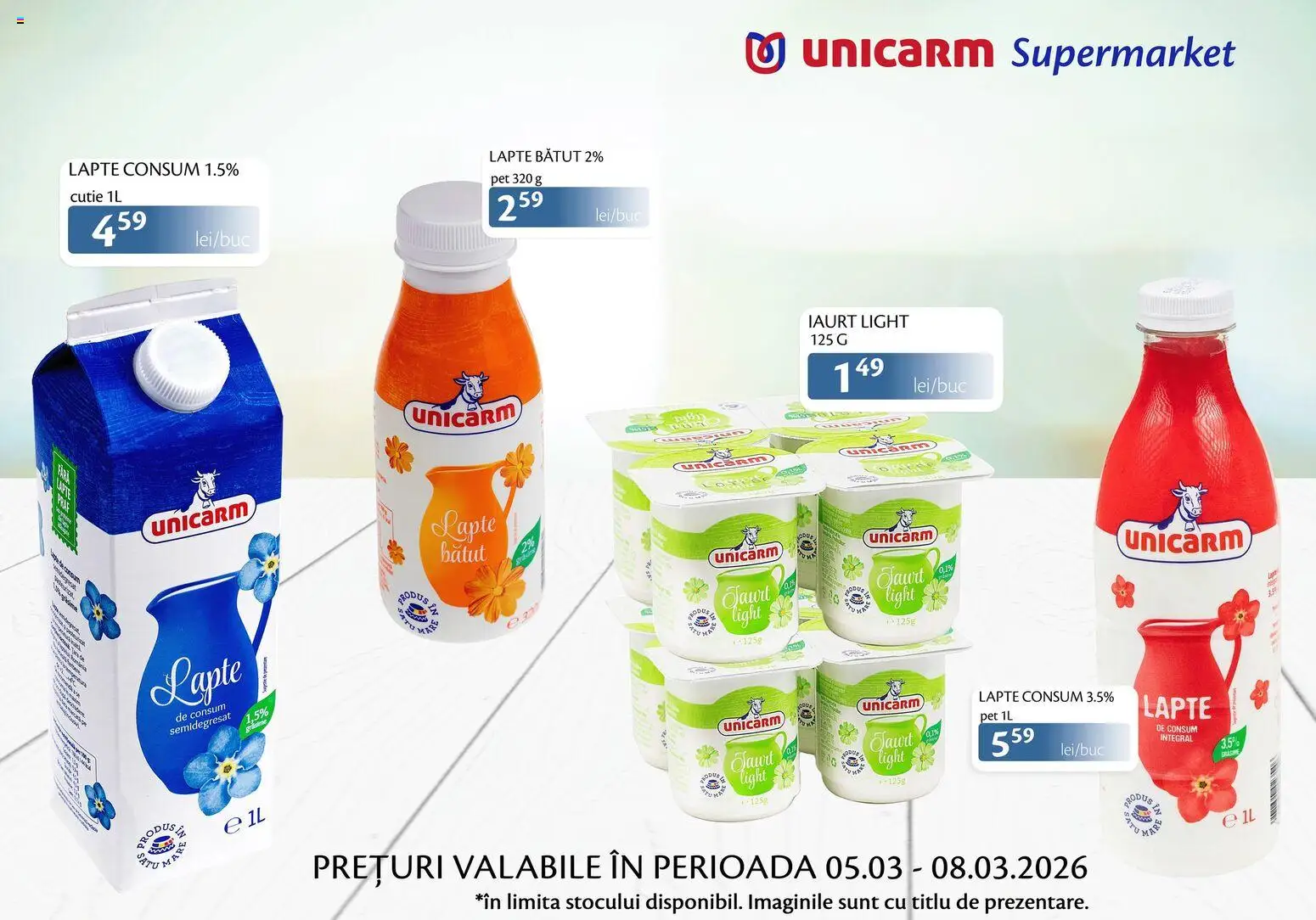 Previzualizarea de cataloage: Unicarm Unicarm Catalog Produse lactate valabil de la 05.03.2026