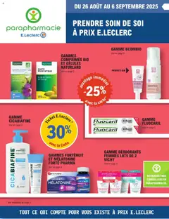 Prévisualisation de Catalogue de parapharmacie du magasin E.Leclerc formulaire valide 26/08/2025