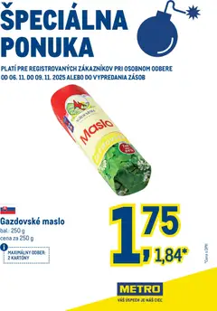 Náhľad Metro letáku platného od 06.11.2025