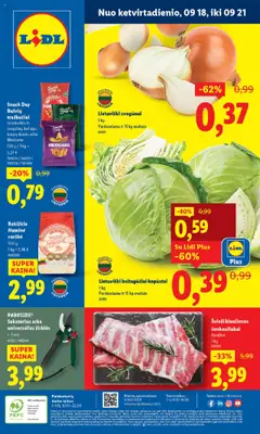 LIDL parduotuvės leidinio Leidinys galiojančio nuo 2025.09.18 peržiūra