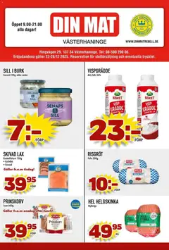Förhandsgranska reklamblad Aktuella reklamblad Din Mat från butik Din Mat gäller från 22/12/2025