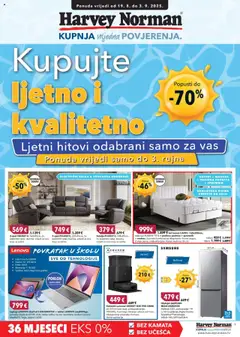 Pregled letka Katalog trgovine Harvey Norman vrijedi od 19.08.2025