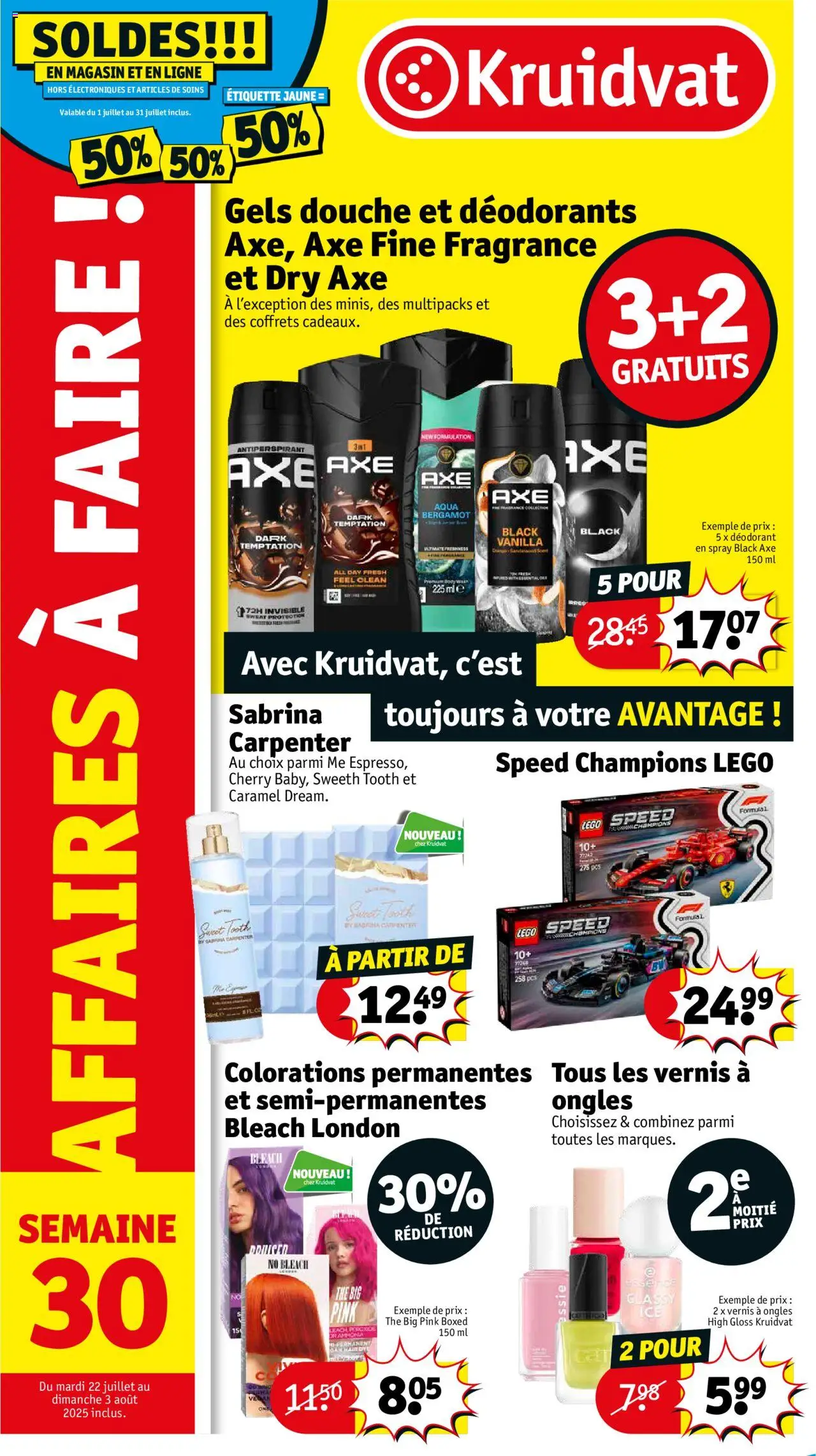 Kruidvat shop Folder de la semaine 30 geldig vanaf 22/07/2025 - Paginanummer 1