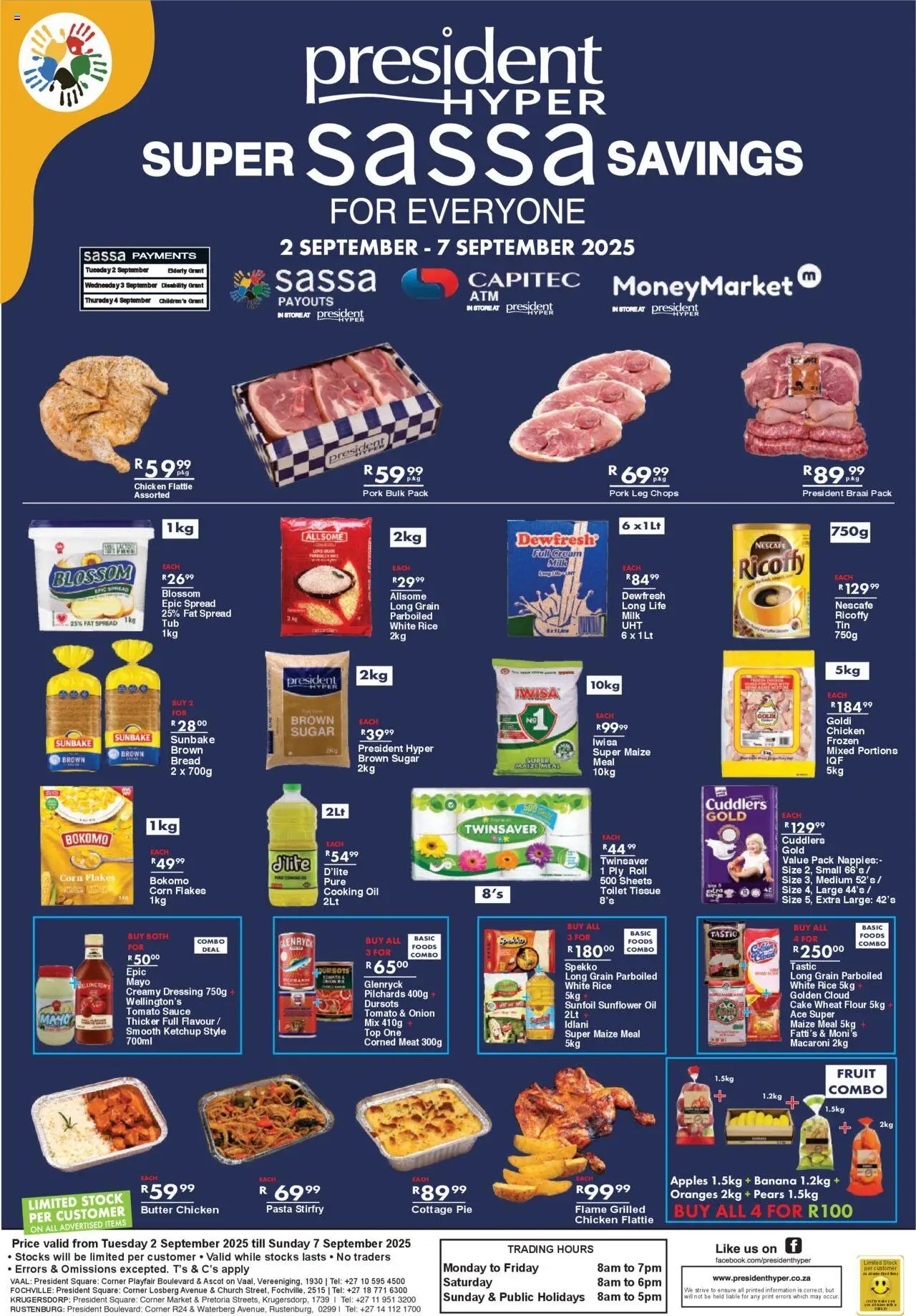 President Hyper Super SASSA Savings from 02/09 - 07/09/2025 > Promotions