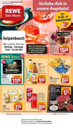 Vorschau von dem Prospekt des Geschäftes Rewe, gültig ab dem 09.02.2026