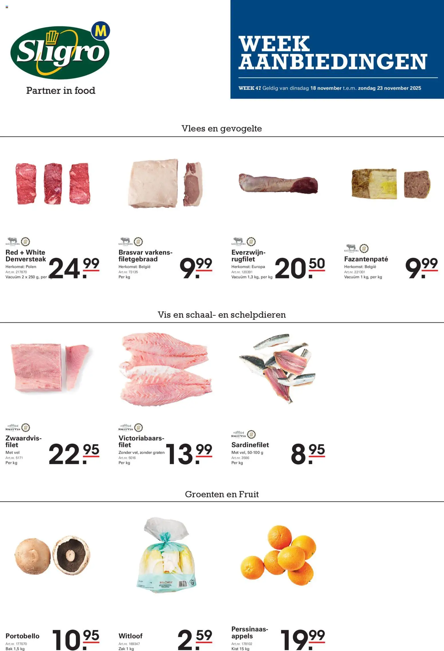 Voorbeeld van Folder van winkel Sligro geldig vanaf 18/11/2025