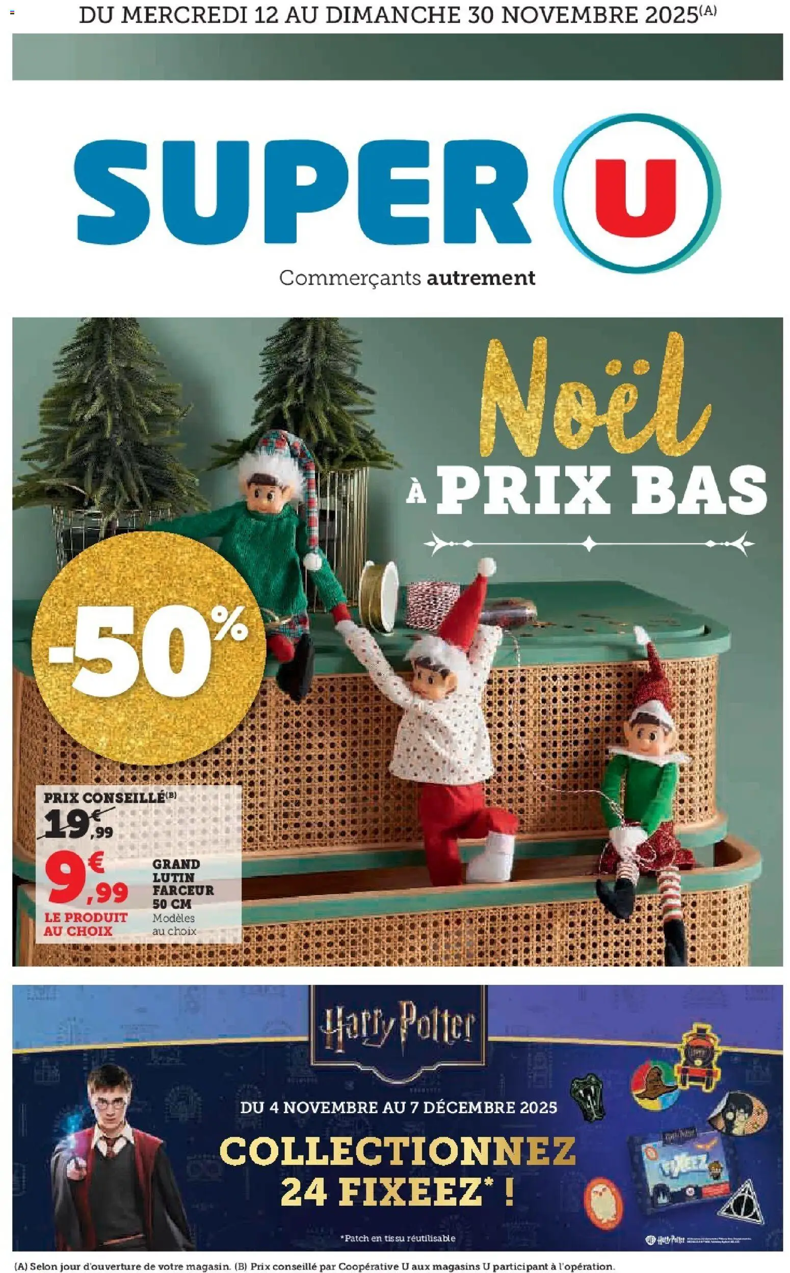 Prévisualisation de Noël à prix bas du magasin Super U formulaire valide 12/11/2025