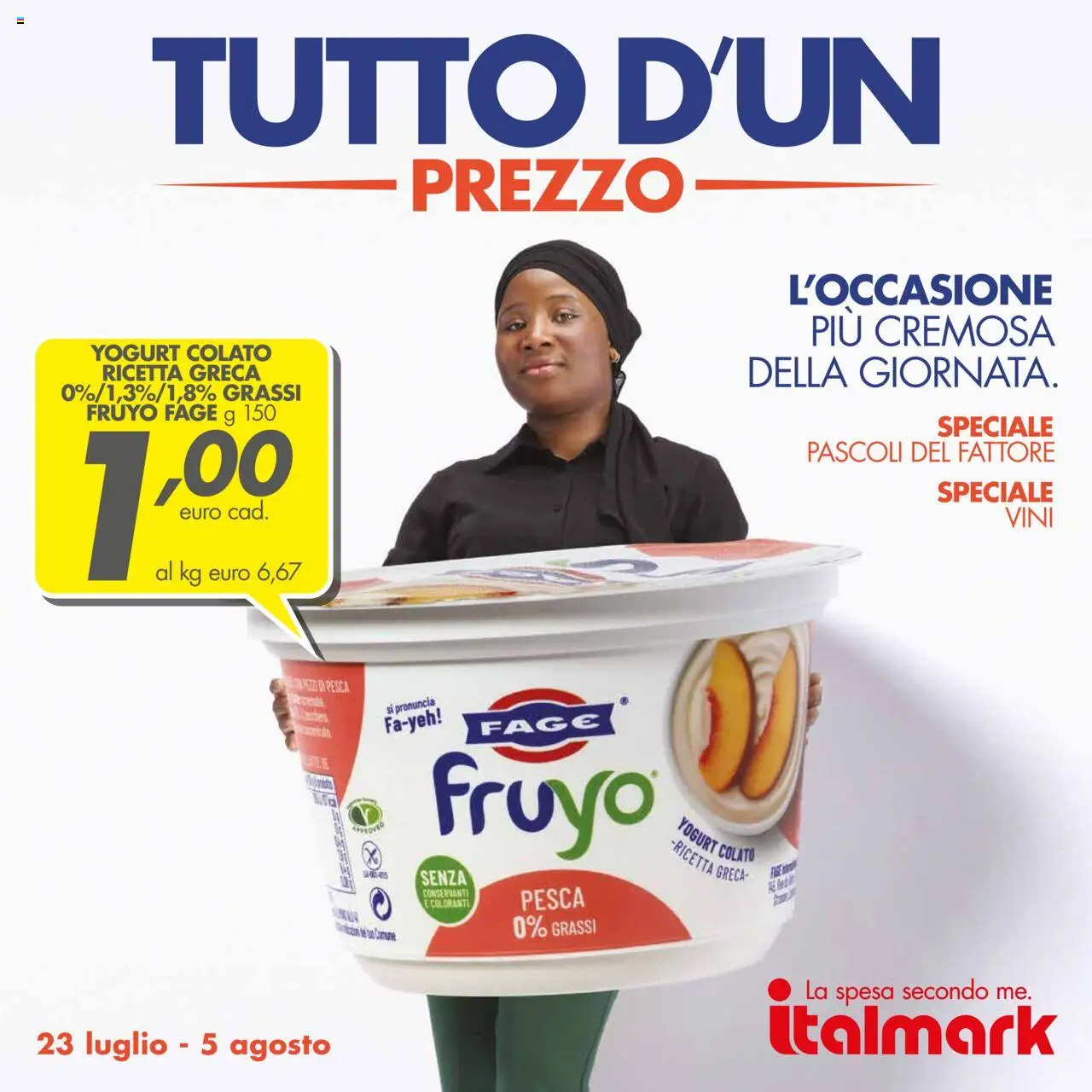 Volantino Italmark valido da 23/07/2025 numero di pagina 1