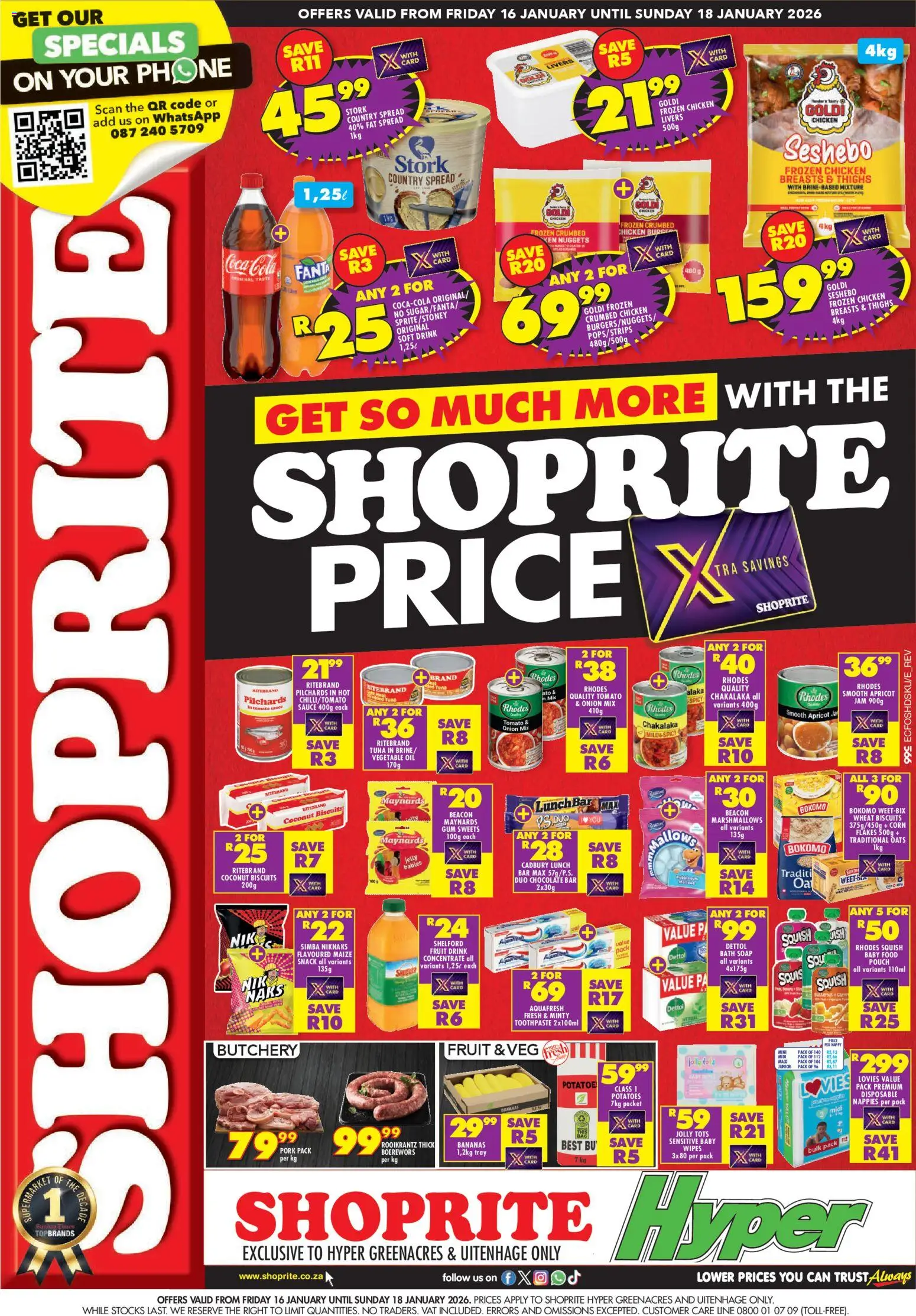 Preview of Shoprite flyer valid from 16/01/2026