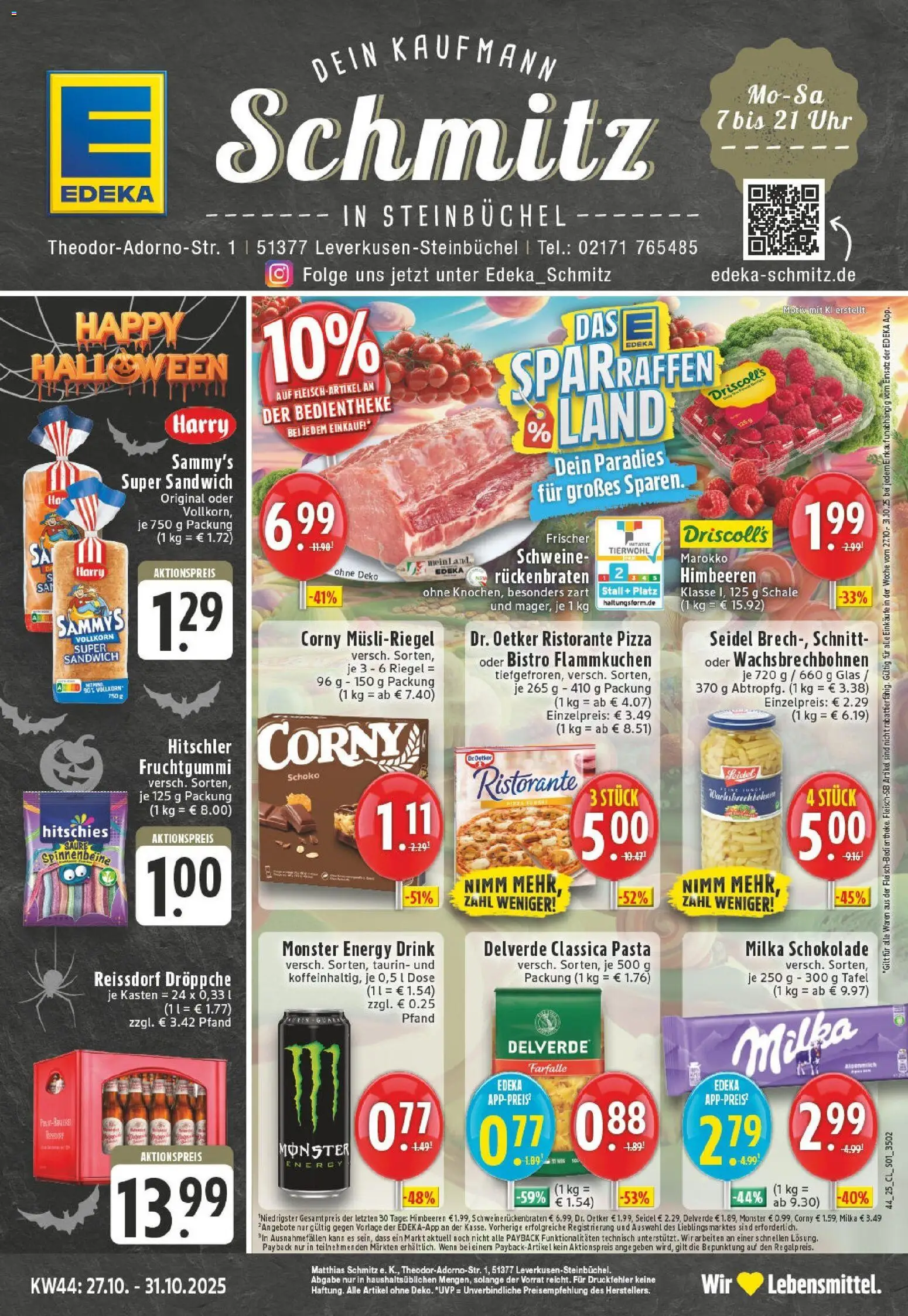 EDEKA Prospekt ab 26.10.2025 - Prospekt Leverkusen Online