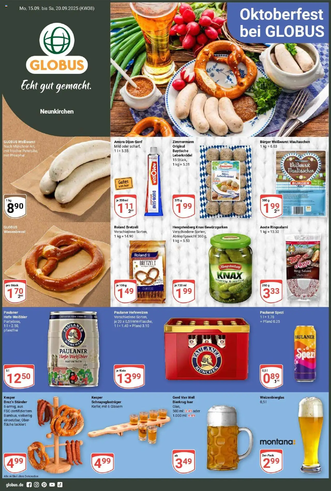 Globus Prospekt ab Montag 14.09.2025 > Prospekt Neunkirchen	