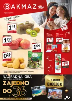 Pregled letka Katalog trgovine Bakmaz vrijedi od 14.01.2026