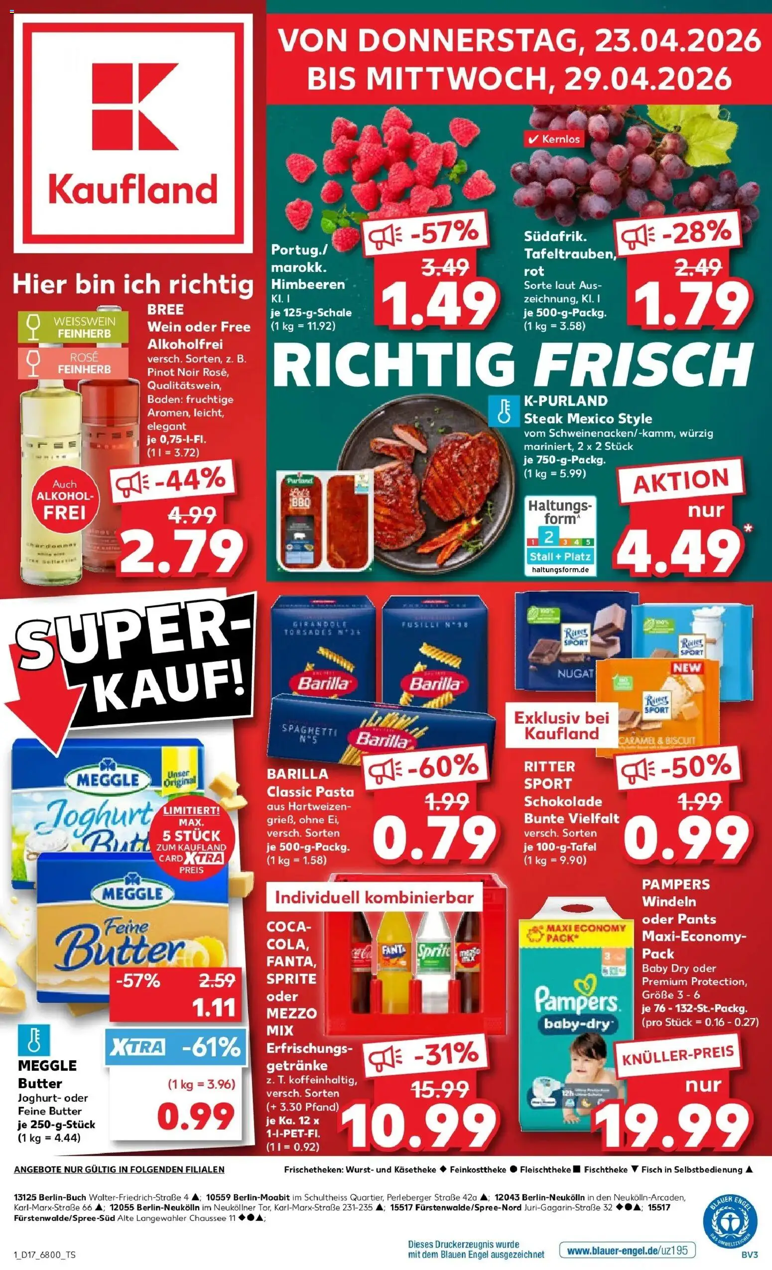 Vorschau von dem Prospekt des Geschäftes Kaufland, gültig ab dem 23.04.2026