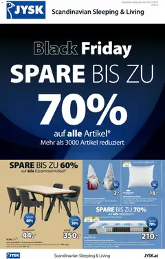 Vorschau der Angebote: JYSK Black Friday gültig ab 24.11.2025