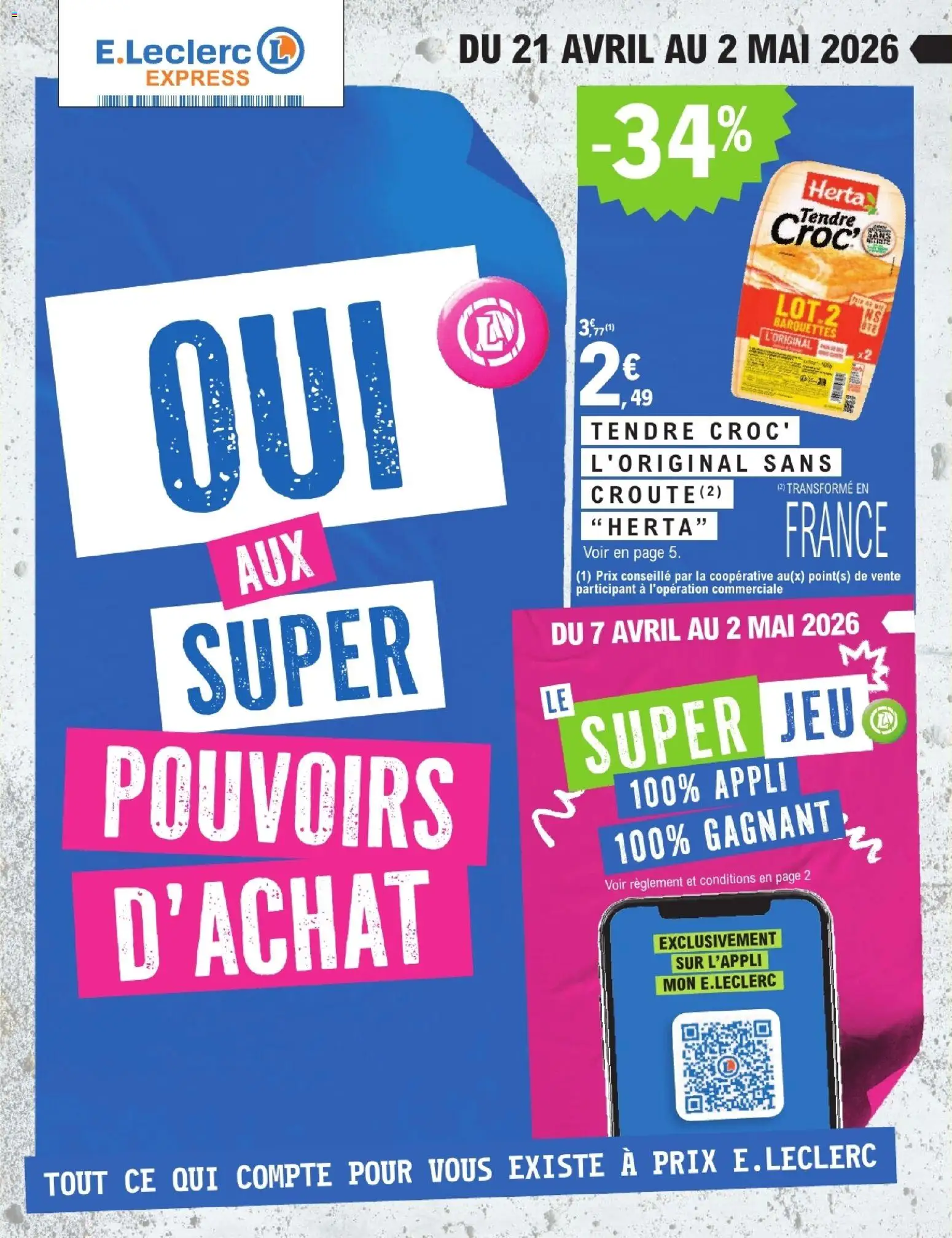 Prévisualisation de E.Leclerc catalogue express du magasin E.Leclerc formulaire valide 21/04/2026