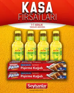 Seyhanlar Market Kasa Fırsatları 01.12.2025 - Broşürünün önizlemesi