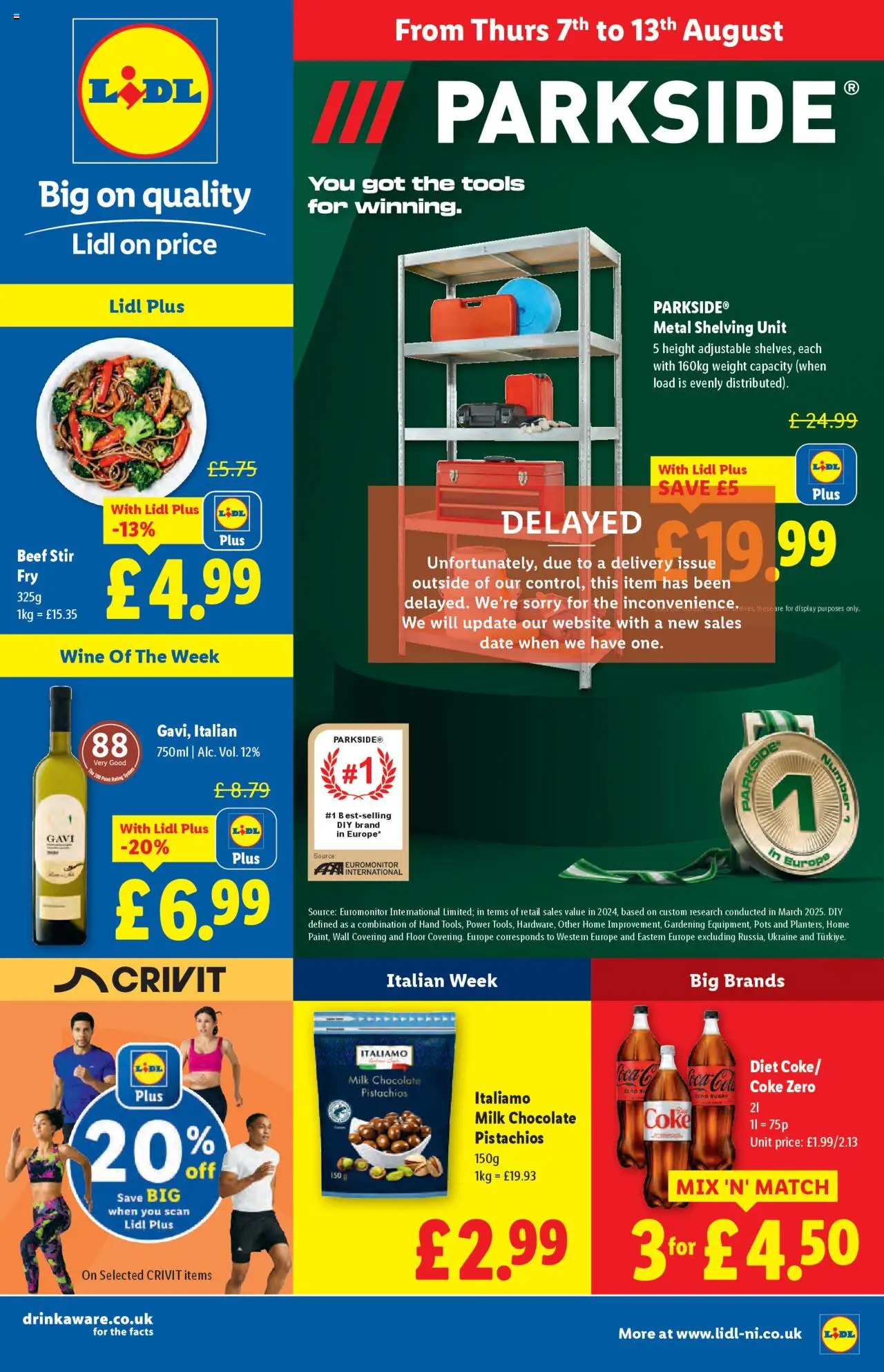 Lidl shop Parkside valid from 07/08/2025 - Page number 1