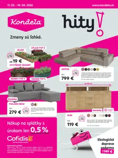 Náhľad Kondela letáku platného od 11.03.2026