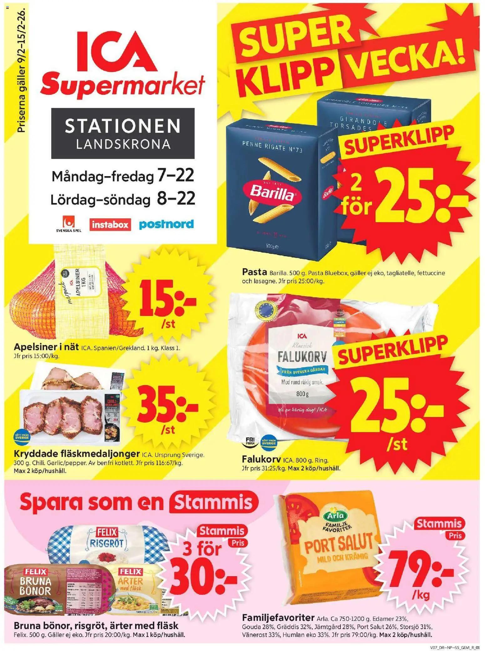 Förhandsgranska reklamblad Landskrona från butik ICA Supermarket gäller från 09/02/2026