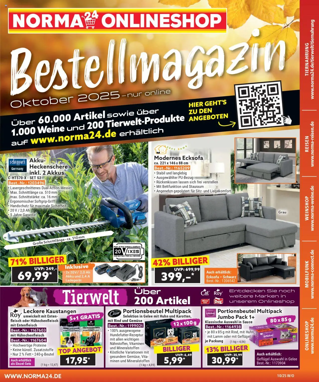 NORMA Prospekt ab 01.10.2025 > Bestellmagazin Oktober 2025 + nächste Woche