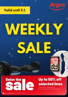 Preview of Argos Weekly offers valid from 30/12/2025