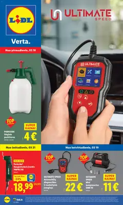 LIDL parduotuvės leidinio LIDL leidinys - Ne maisto prekių pasiūlymai galiojančio nuo 2026.03.16 peržiūra