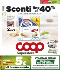 Anteprima dell'opuscolo Volantino Superstore - Genova dal negozio COOP valido da 02/10/2025
