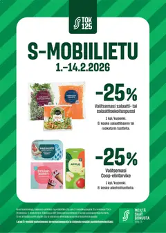 Kaupan S-market S-mobiilietu esikatselu, voimassa 01/02/2026