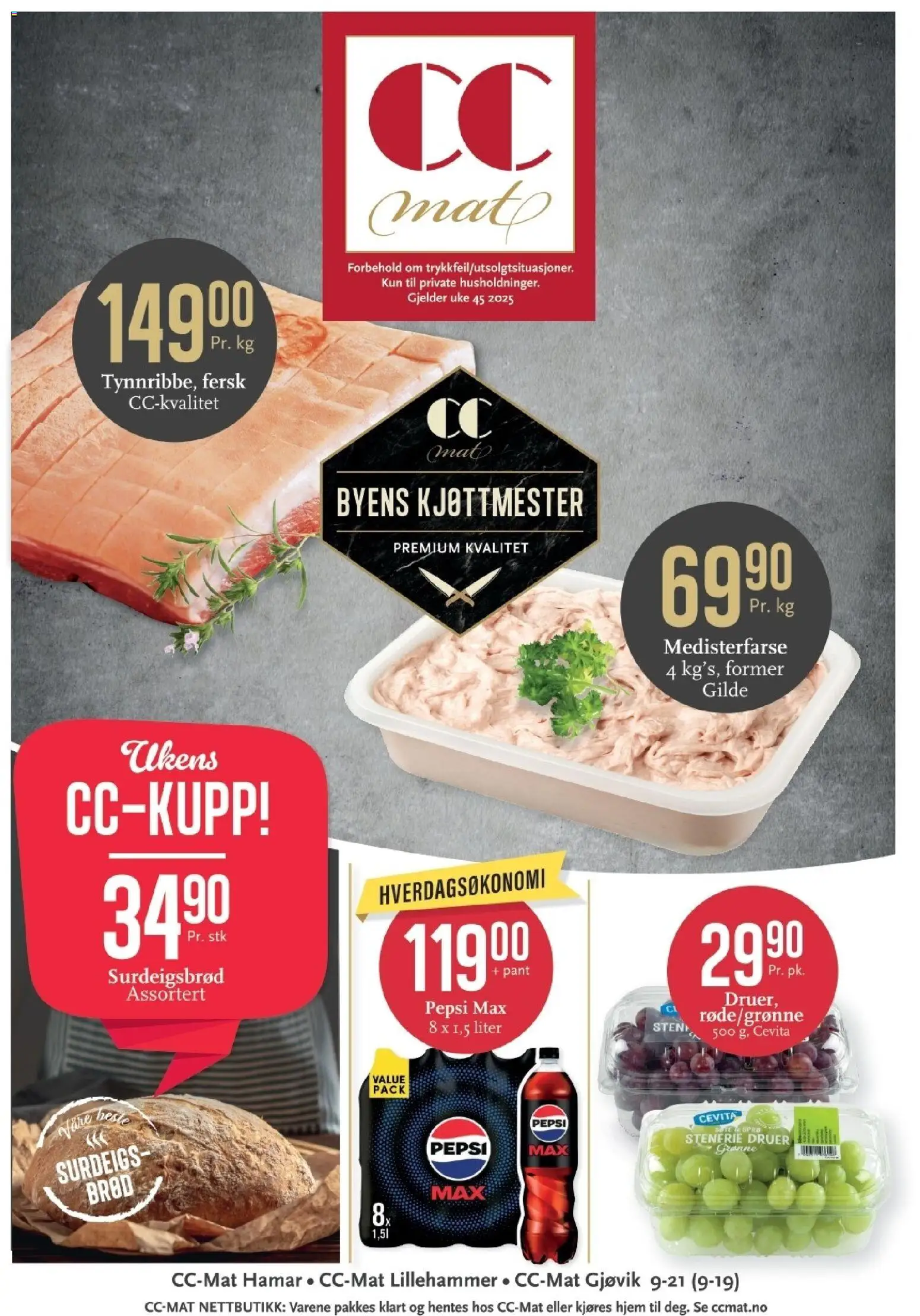 Forhåndsvis Kundeavis fra butikk CC Mat gyldig fra 03/11/2025