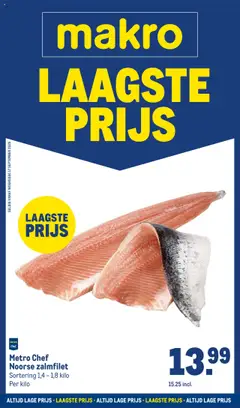 Voorbeeld van Laagste prijs van winkel Makro geldig vanaf 17-09-2025