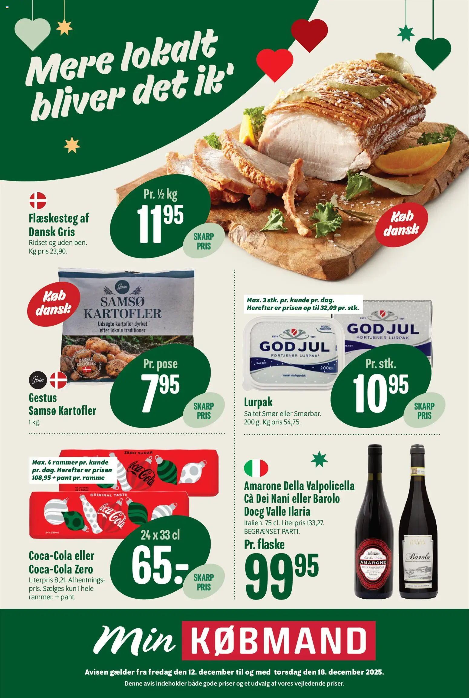 Eksempel på tilbudsavis Tilbudsavis fra butik Min Købmand gyldig fra 12/12/2025