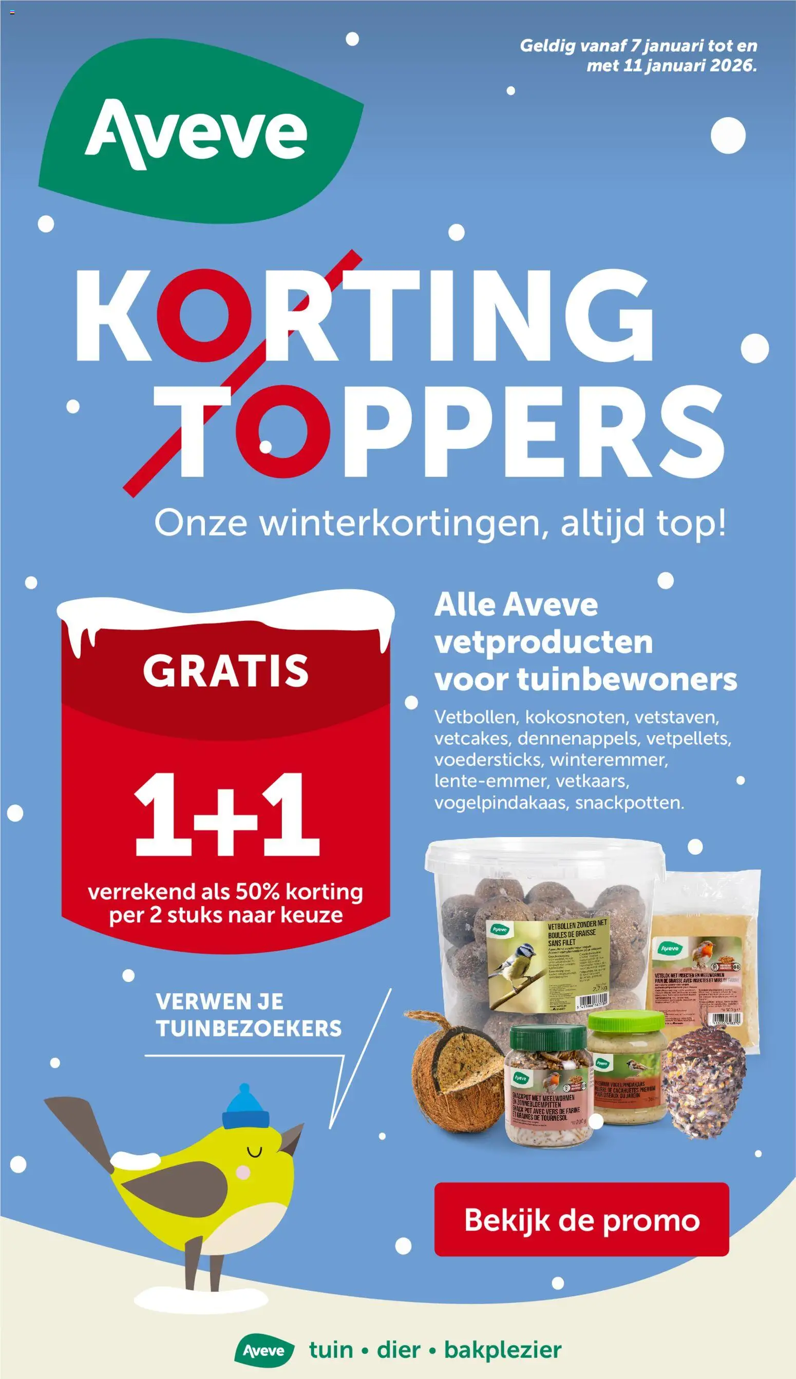 Voorbeeld van Folder van winkel Aveve geldig vanaf 07/01/2026